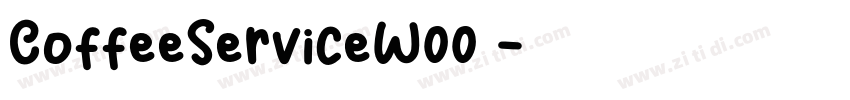 CoffeeServiceW00 字体转换